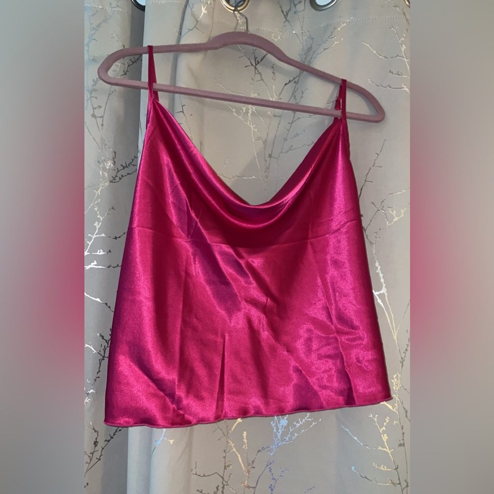 NWOT Shein Xl Curvy satin crop top